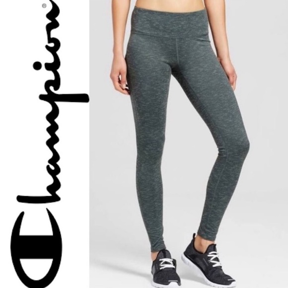 Champion Leggings Athletic Gym Workout Yoga Sports Athleisure Gray Size Small - Picture 12 of 12
